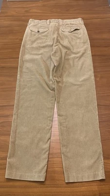 Pantalones de pana LL Bean vintage para hombre 34x34 tostados calce natural patinador académico Y2K 90 Foto 1 de 4