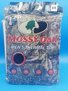 Mossy Oak Men's Thermal Shirt Size M. Color Black. - Picture 1 of 6