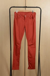 Helmut Lang rote Skinny Hose Pant Made in USA Größe 29 - Bild 1 von 9