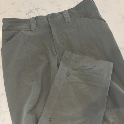 REI Women's Convertible Hiking Outdoor Pants Long Or Capri Style Green Size 6 - Image 1 of 4