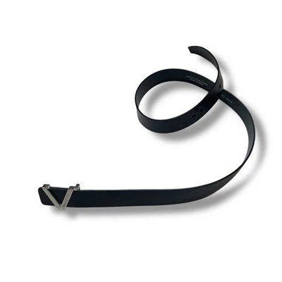Valentino Black VLogo Belt man Leather Black - Image 1 of 4