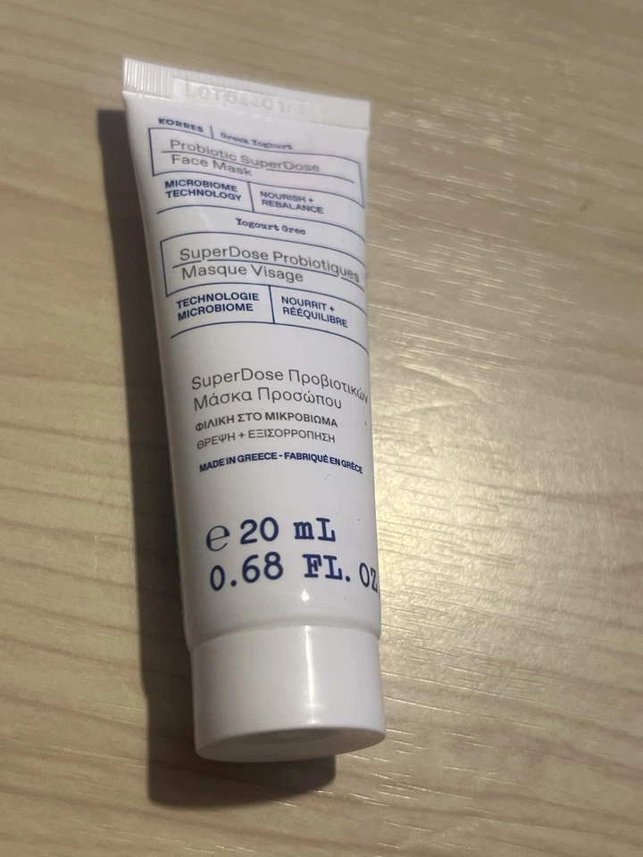 Korres Probiotic SuperDose Greek Yoghurt Face Mask 20ml Foil Sealed RRP £19.50 - Image 1 of 4