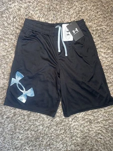Under Armour Boys Black Shorts YLG - Picture 1 of 3