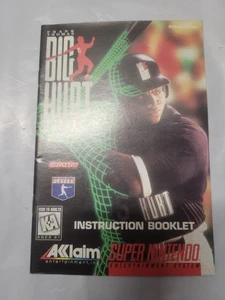 Frank Thomas Big Hurt Baseball (SNES Nintendo, Manual Only) - Picture 1 of 2