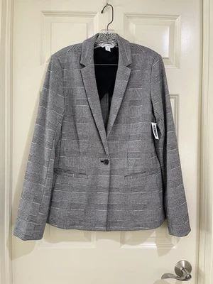 старый темно-синий женщин хлопок смесь blazer размер M - Изображение 1 из 4