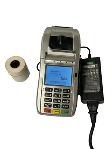 First Data FD150 Credit Card Terminal with Power Adapter and AC Wall Power Cord - Picture 1 of 8