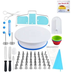 92 piezas Kit de suministros para decoración de pasteles Set de soporte para decoración de pasteles Herramientas para hornear Regalo - Imagen 1 de 5