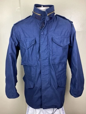 Alpha Industries M65 Jacket Navy Blue Made In USA XS Cold Weather Coat Military - Image 1 of 4