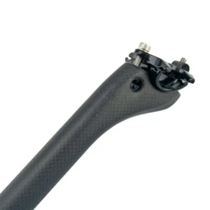 Sedile bicicletta sedile carbonio posta MTB bici da strada tubo offset 25 opaco/lucido - Foto 1 di 24
