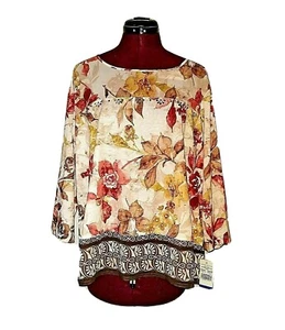 Alfred Dunner Damen Pullover Oberteil Petite XL mehrfarbig verziert Seitenschlitz - Bild 1 von 5