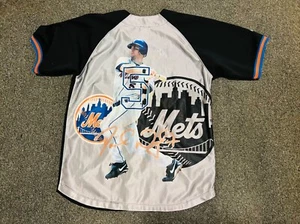 Vintage Majestic NEW YORK METS David Wright Picture Jersey YOUTH 14/16 Large - Picture 1 of 7