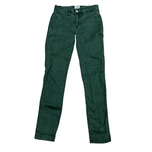 Pantalones de mezclilla para mujer J.Crew ajustados verde oliva talla 25 - Imagen 1 de 8
