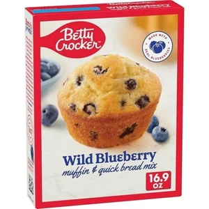 Betty Crocker Wild Blueberry Muffin and Quick Bread Mix, 16.9 oz. - Picture 1 of 5