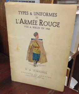 Chresteil - Types & Uniformes de l'Armee Rouge / Panache '46 / Color Plates / VG - Imagen 1 de 9