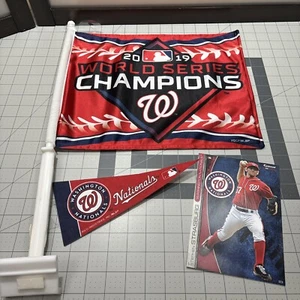 Washington Nationals MLB Baseball Lot World Series Car Flag Pennant Fathead NEW - Picture 1 of 15