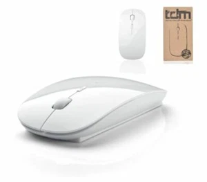 Tim and Ted(Tedim) Optical Wireless Mouse | Ultra Slim | White - Picture 1 of 6