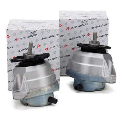 2x HUTCHINSON Motorlager Gummilager für BMW 5er E60 E61 520d M47 N47 vorne - Bild 1 von 2