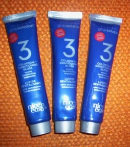 3) Clairol Nice 'n Easy Colorseal GRAY SOLUTIONS Conditioning Gloss - 1.96oz ea. - Picture 1 of 1