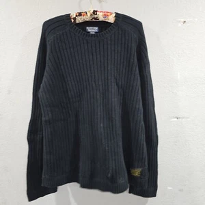 Ralph Lauren Polo Jeans Company Standard Issue Ribbed Sweater Men's XL Black - Picture 1 of 4