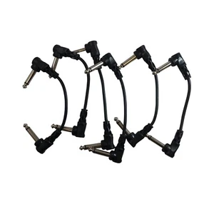 Hosa Patch Cables 1/2 inch (~152mm) 6 Pack 1/4" Angled Ends - Picture 1 of 5