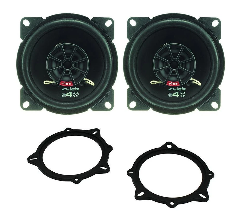 Vibe SLICK4-V7 2-Way 300W 4" Coaxial Speakers For BMW 3-Series 2005-2012 E90 - Image 1 of 1