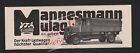 AACHEN, Werbung 1925, Mannesmann Mulag AG Kraft-Lastwagen LKW