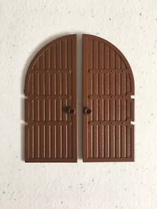LEGO 2x Lote Marrón Arco Superior Curvo Puerta del Castillo 1 x 5 x 10 8376 6081 6059 6090 - Imagen 1 de 2