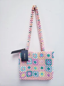 Mini Colorblock Beaded Shoulder Bag - Picture 1 of 4