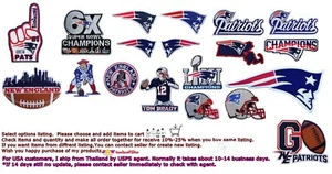 New England Patriots Football NFL Patches Embriodery From Thai 🛫To🛬USA🚚USPS - Picture 1 of 65
