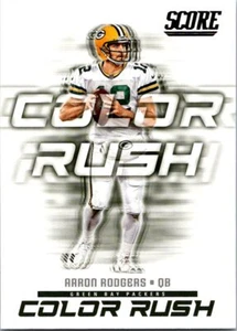 2018 Score #5 Aaron Rodgers Color Rush Gold - Picture 1 of 2
