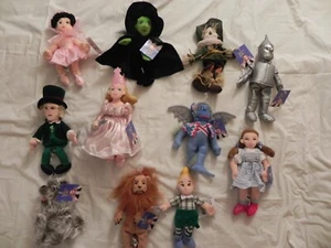 Warner Bros Studio Store Wizard of Oz Bean Bag Plush Complete Set of 11 with Tag - Picture 1 of 13