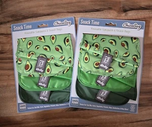 ChicoBag Snack Time wiederverwendbare, waschbare Sandwich Snackbeutel. 2/3 Stück (6 Beutel) - Bild 1 von 4