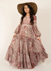 Joyfolie Girl's Cybele Dress in Mauve Floral Size 12 NWT Wedding Dance - Picture 1 of 8