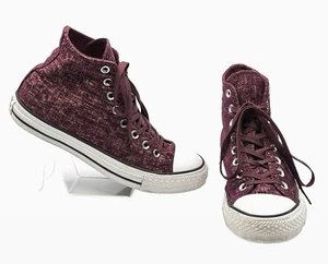 Converse CTAS Sparkle Knit 553412C Deep Bordeaux Pink Women's Size 9 - Picture 1 of 16