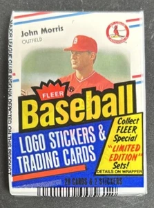 1988 Fleer Baseball Cello Pack John Morris Cardinals Dave Magadan Mets Rookie RC - Picture 1 of 2