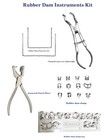 Instrumente für Kofferdam Klammern Ainsworth Ivory lightweight Clamps Stand Kit 