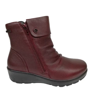 COMODO BOTIN ANCHO E IMPERMEABLE MUJER G Comfort 798 PIEL ROJA - Imagen 1 de 6