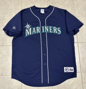 Camiseta retro vintage de béisbol Seattle Mariners XXL azul MAJESTUOSA MLB - Imagen 1 de 7