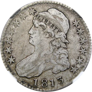 1813 50C NGC VF30 50C/UNI CAPPED BUST ~ PERFECT ORIGINAL COLOR! - Picture 1 of 6