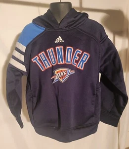 Adidas-Boy's Navy Blue NBA OKC Thunder hoodie size M - Picture 1 of 4