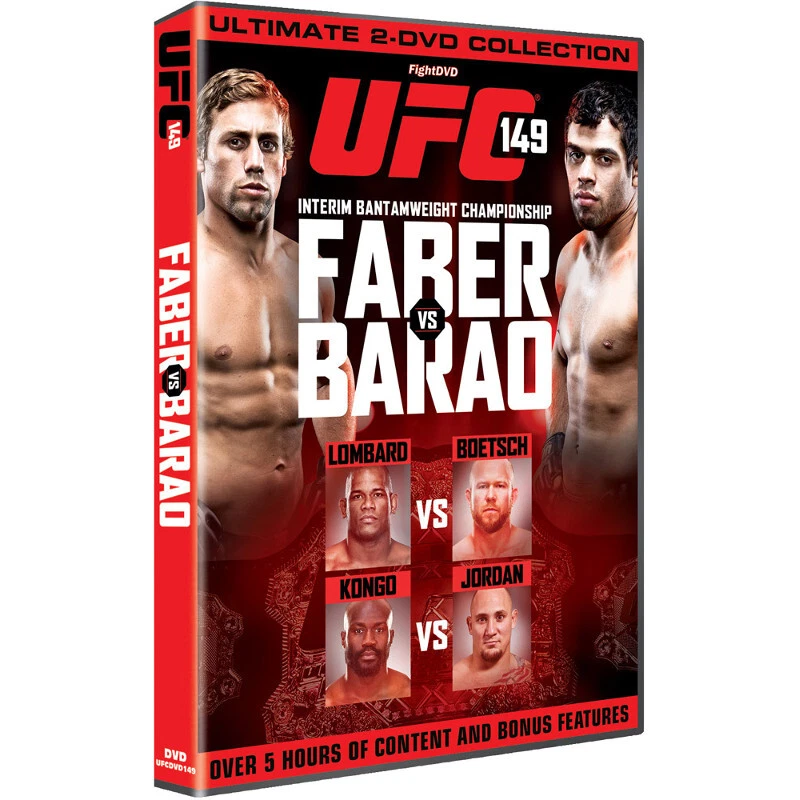 UFC 149 - Faber vs. Barao DVD (2 Discs) - Ultimate Fighting Championship - Image 1 of 1