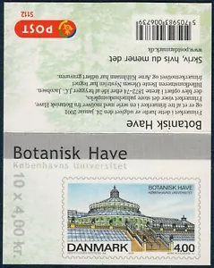 DÄNEMARK. 2001. 40 Kr. Bothanischer Garten. Booklet. MNH (S112) - Bild 1 von 2