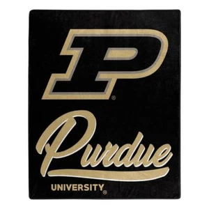 Purdue Boilermakers 50x60 Signature Design Raschel Throw Blanket [NEW] NCAA - Picture 1 of 1