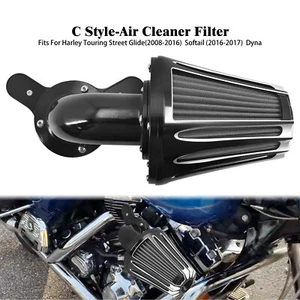 Sucker CNC Air Filter Cleaner Gray Intake For Harley Street Electra Glide 08-16 - Bild 1 von 15