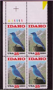 US USA Sc# 2439 MNH FVF PL# BLOCK Idaho Mountain Bluebird Fence Post - Picture 1 of 1