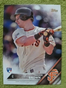 Trevor Brown 2016 Topps Series 2 RC MLB Card San Francisco Giants Excellent 44s - Picture 1 of 2