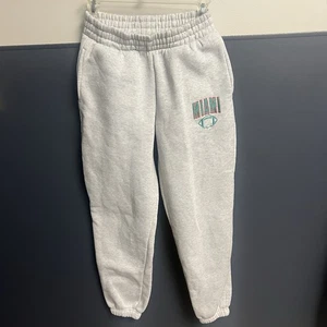 Love Streak NFL Women's Miami Dolphins Gray Soft Jogger Sweatpants Small Pockets - Picture 1 of 7