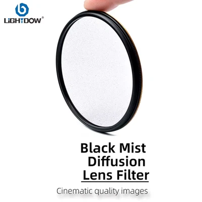 Black Mist Diffusion Lens Filter 1/2 1/4 1/8 Slim MRC 49MM 52 55 58 62 67 72 77M - Image 1 of 4