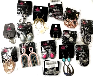 Paparazzi Earrings Statement - Lot of 15 - New - Picture 1 of 10