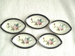 Noritake 5er Set Vintage individuelle Butter Pat/Salz/Sauce/Teebeutel Schalen - Bild 1 von 4
